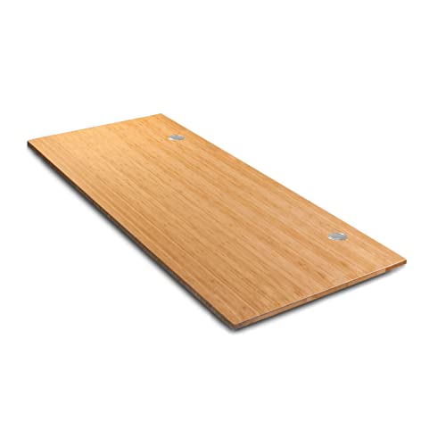 VWINDESK 72 x 30 x 1 Inch 100% Solid Bamboo Desk Table Top Only,for Standing Desk Home Office Desk with 60mm Grommets(Right Angle) VWINDESK