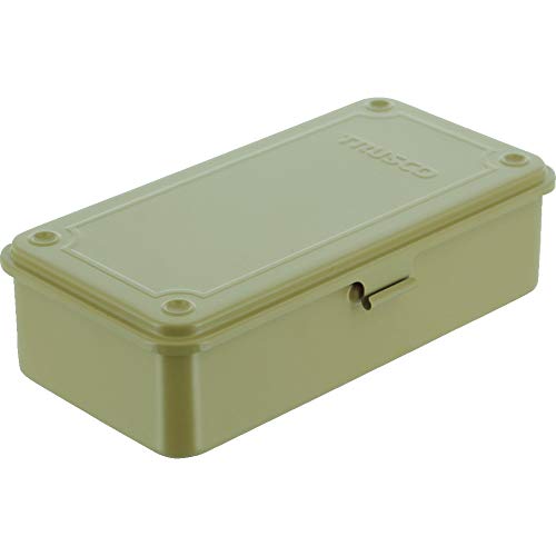 TRUSCO T-190LS Trunk Tool Box, 8.0 x 4.3 x 2.2 inches (203 x 109 x 57 mm), Light Sand Trusco