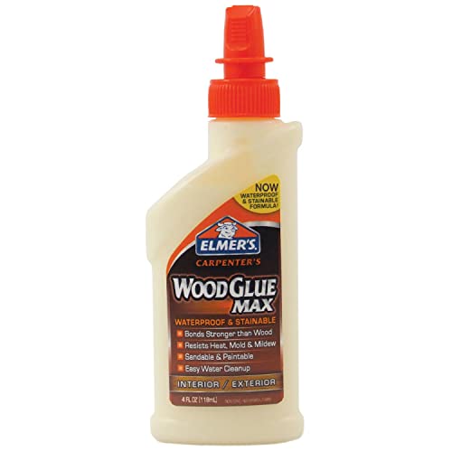 Elmer's E7290 Carpenter's Wood Glue Max, 4 Ounces, Tan Elmer's