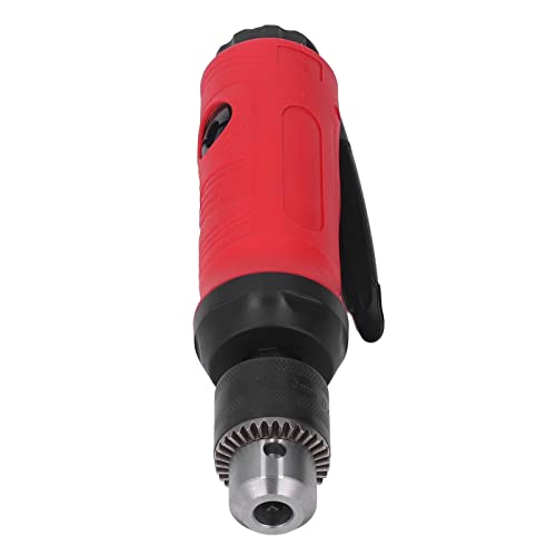 Inline Mini Air Drill with a 3/8 Keyless Chuck,20000rpm High Speed Straight Pneumatic Drill Set Power Reversible Air Drilling Tool Yunseity