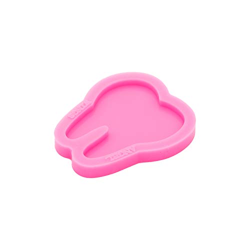 Shiny Glossy Tooth Shape Silicone Mold for 1.5 Inch Badge Reel Epoxy Craft Resin Mold Keychain Silicone Moulds DIY Jewelry Making Silicone Mold Angel Wings
