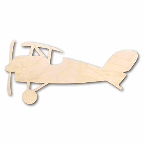 Unfinished Wood Toy Plane Silhouette - Craft- up to 24" DIY 18" / 3/4" 24 Hour Crafts