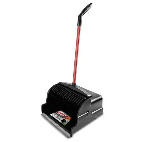 Libman Commercial - 1168 Large Scoop Dust Pan, 16" Wide, Steel Handle, Red & Black (Pack of 2) Libman