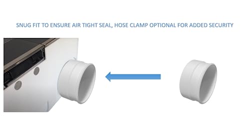 Kimalab 4 inch Female to Male Leak-Free Exhaust Port Extension for Glowforge - Complete Solution for Hassle-Free Hose Connection (USA Made) Kimalab