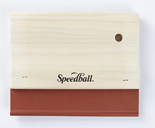 Speedball Nitrile Squeegee, 6-Inch, 65 Durometer for Fabric Silk Screen Printing Speedball