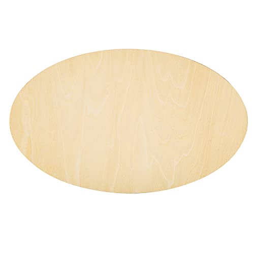 Wood Ovals for Crafts, 15Pcs Unfinished Wood Oval,Natural Oval Wood Slices Crafts, Wooden Oval Cutout,Painting and Wedding Decorations(150 * 100 * SPKESE