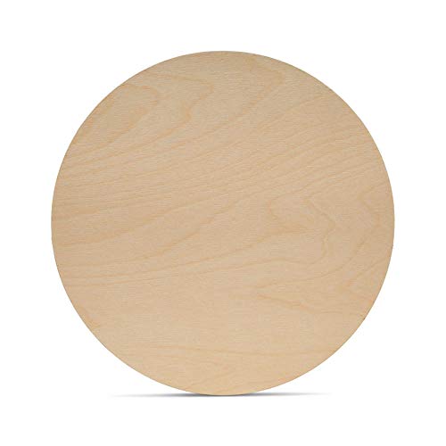 Wood Circles 11 inch, 1/8 Inch Thick, Birch Plywood Discs, Pack of 3 Unfinished Wood Circles for Crafts, Wood Rounds by Woodpeckers Woodpeckers