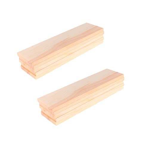 NOLITOY 10pcs Plank Board Wood Boards for Crafts Unfinished Wood Plaques Craft Wood Rectangular Blocks Carving Basswood Photo Backdrop Board NOLITOY