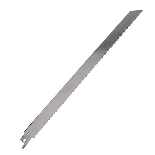 KUKALE Power Tool, Stainless Steel 300mm Reciprocating Power Saw Blade With Fine Tooth Effective For Cutting Wood Woodworking Tool Supplies KUKALE