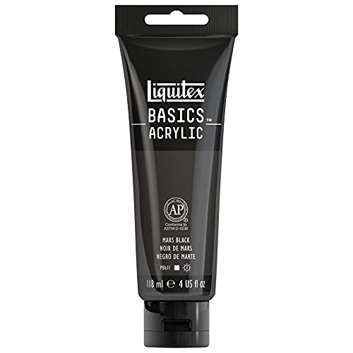 Liquitex BASICS Acrylic Paint, 118ml (4-oz) Tube, Mars Black Liquitex