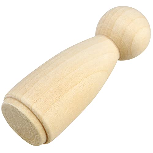 MOUYAT 30 PCS 3.5 Inch Wooden Peg Dolls, Unfinished Angel Girl Wooden Peg People Doll Bodies, Wooden People Figures for Painting, Craft Art Projects MOUYAT