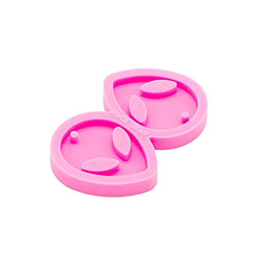 Shiny Glossy Alien-Shape Resin Jewelry Molds Silicone Molds for Epoxy Resin Earring Making Supplies Resin Keychain Mold Clay Molds Handmade Jewellrey Angel Wings