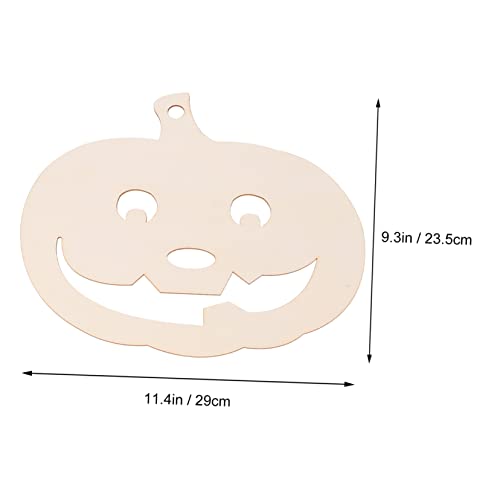 STOBOK 12 Pcs Pumpkin Chips Unfinished Pumpkin Cutout Kids DIY Painting Kit for Christmas Hanging Decors Pumpkin Cutting Board Nativity Ornaments for STOBOK