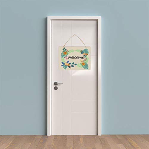 Samanter 3Pack Blank Wood Sign for Craft Unfinished Hanging Wooden Board with Hole DIY Door Wall Decor Holiday Decoration Samanter