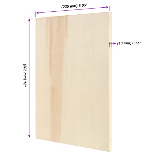 JOIKIT 14 Pack 9 x 12 Inch Wood Canvas Panels, Artist Wooden Canvas Board Unfinished Wood Cradled Painting Panel Boards for Burning, Pouring, String JOIKIT
