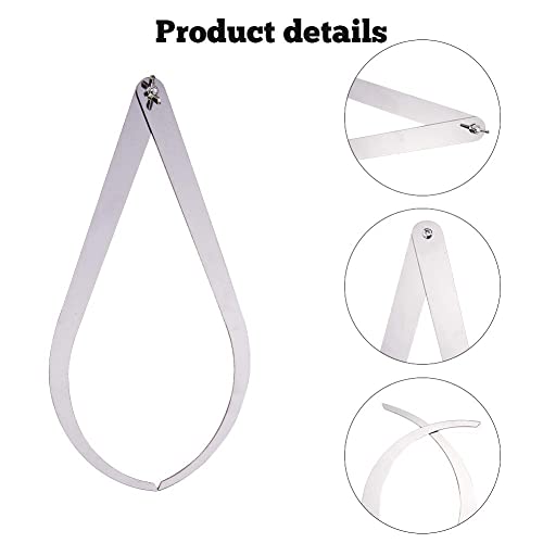 Watris Veiyi 10inch Clay Caliper Tool, Stainless Steel Caliper Clay, Measuring Pottery Tool, Bent Leg Stainless Steel Caliper, Inside Outside Watris Veiyi