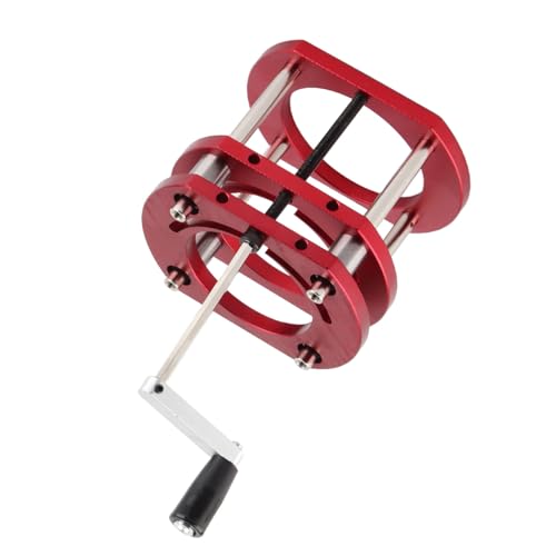 Router Lift, Aluminum Alloy Stainless Steel Diameter Motors Woodworking Router Table Insert Plate Lift Base with 4 Jaw and Crank Handle, Clamping Cryfokt