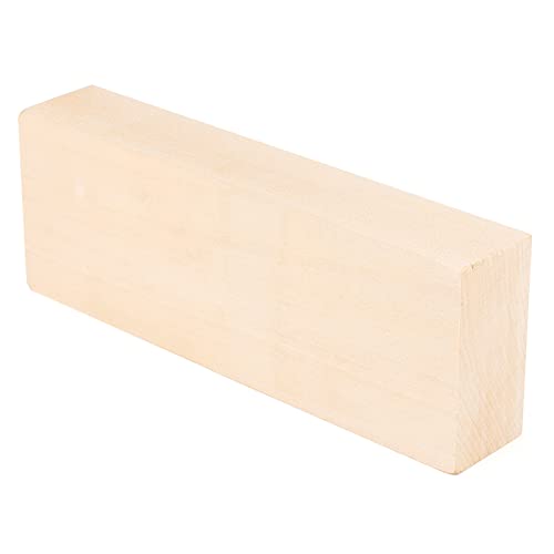 SOUJAP 2 Pack 10 x 3.5 x 1.7 Inch Basswood Carving Blocks, Unfinished Wood Blocks, Soft Solid Wood Whittling Blocks for Carving, Crafts SOUJAP