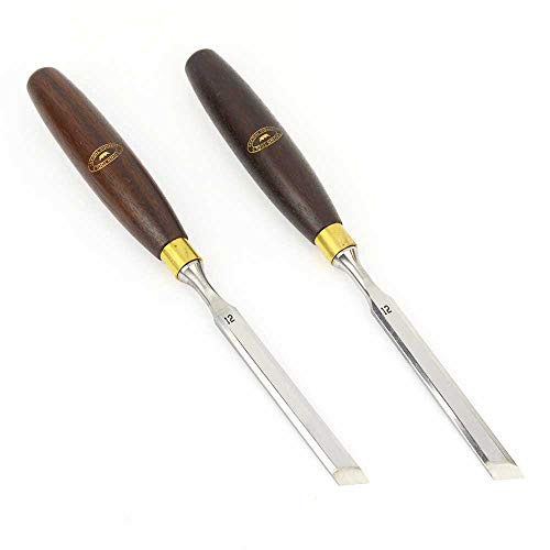 Crown Tools 1741SK / Big Horn 21060 Pair 1/2 Inch Skew Wood Chisels Crown