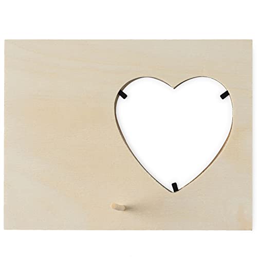24 Pack: Unfinished Wood Heart Frame by Make Market® Make Market