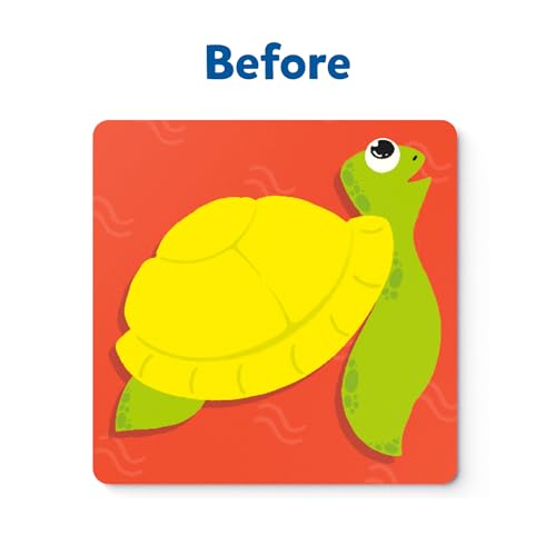 Skillmatics Art Activity - Fun with Foam Underwater Animals, No Mess Sticker Art for Kids, Craft Kits, DIY Activity, Gifts for Boys & Girls Ages 3, Skillmatics