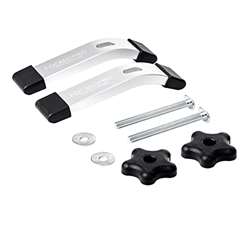 FOCANDPRO T Track Hold Down Clamps- Double-Cut Profile Aluminum T-Track Clamps 6-3/8" L X 1-1/4"W -Woodworking and Clamps-Fine Sandblast Anodized FOCANDPRO