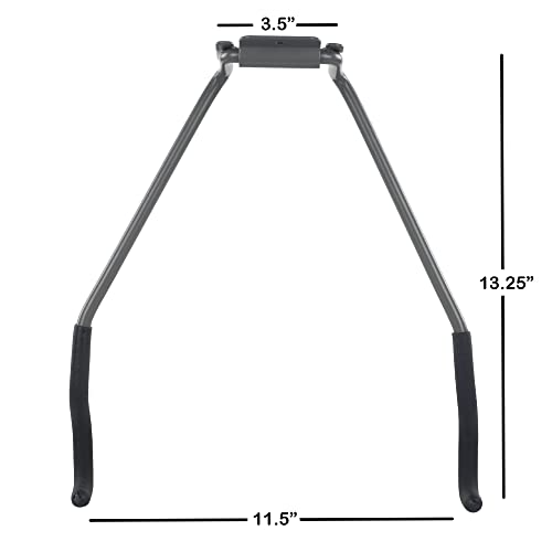 Stalwart Bike Wall Mount - EVA Foam Padded Bicycle Hooks with 50lb Capacity - Flip-Up Garage Bicycle Rack for Mountain, Road, and Kids Bikes by Rad Stalwart