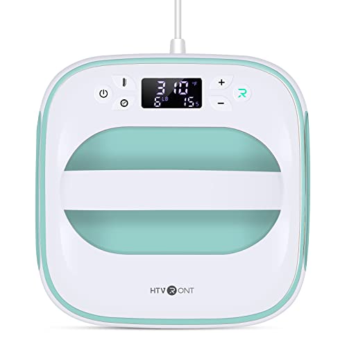 HTVRONT Heat Press Machine for T-Shirts, Portable Heat Press 10"X10", Iron Press for Sublimation and HTV Vinyl Shirt Press Machine for Hat, Bags, HTVRONT