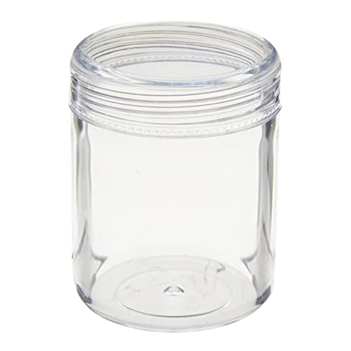 Juvale 35 Pack Plastic Canning Jars with Lids for Slime, Craft Storage, Beauty Products (1.2 oz) Juvale