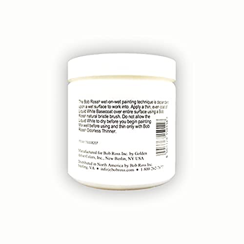 Bob Ross Liquid White Oil Paint, 237ml jar (750006207) Bob Ross