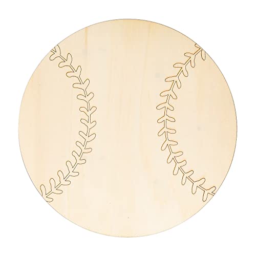 DIY Unfinished Wood Baseball Signs, 3 Pieces Fun Express