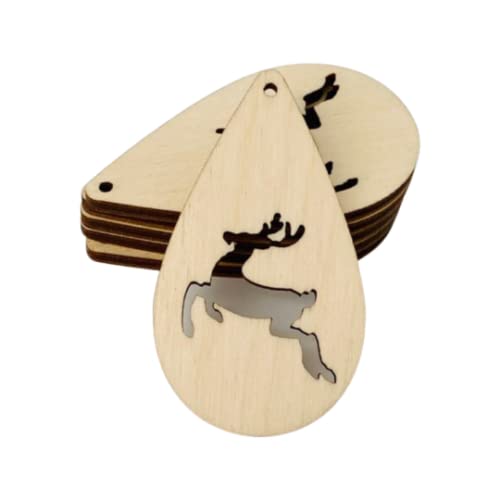 ALL SIZES BULK (12pc to 100pc) Unfinished Wood Laser Cutout Reindeer Deer Dangle Earring Jewelry Blanks Shape Ornaments Crafts Made in Texas Texan Wood Crafts