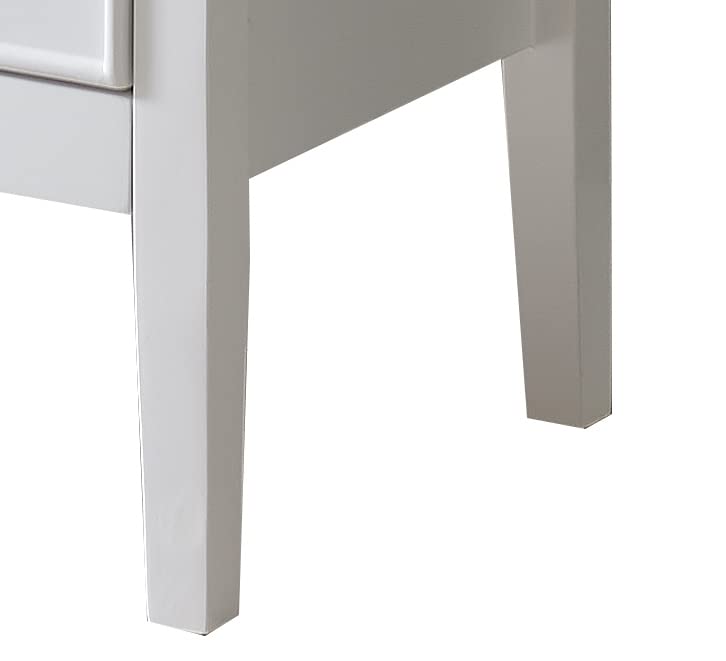 Kings Brand Furniture - Versailles Curio Display Storage Accent Cabinet with Glass Shelves (White) Kings Brand Furniture