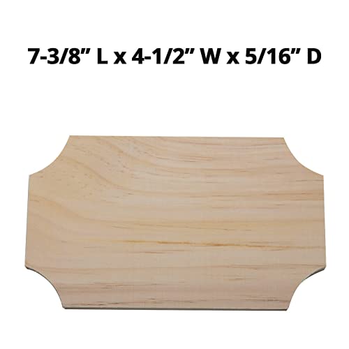 Unfinished Budget Plaques (Pack of 12) S&S Worldwide