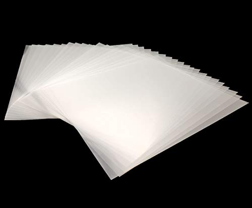 Sovenny 20 Pieces 7 mil Clear Square Mylar Sheet Blank Stencils 6×6 inch Templates for Cricut and Silhouette Machines Sovenny