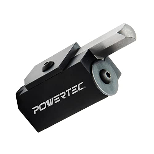 POWERTEC 71036 Squaring Chisel w/Premium Grade HSS Blade | Hinge Recess Corner Wood Chiseling Tool POWERTEC