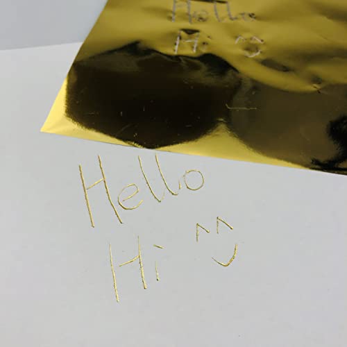 50pcs Foil Transfer Sheet for Cricut Joy Maker 3 2 1/Cricut Explore 3 2/Air 2 3/ Cameo (No Heating Required) DIY Rese Gold Ruby wolovo