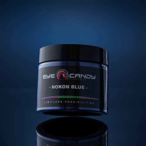 Eye Candy Premium Mica Powder Pigment “Nokon Blue” (50g) Multipurpose DIY Arts and Crafts Additive | Woodworking, Epoxy, Resin, Paint, Nail Polish, Eye Candy