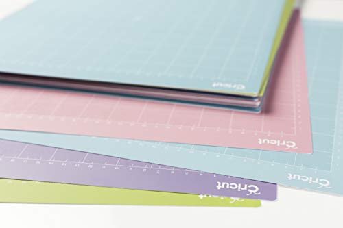 Cricut LightGrip Cutting Mats 12in x 12in, Reusable Cutting Mats for Crafts with Protective Film, Use with Printer Paper, Vellum, Light Cardstock & Cricut
