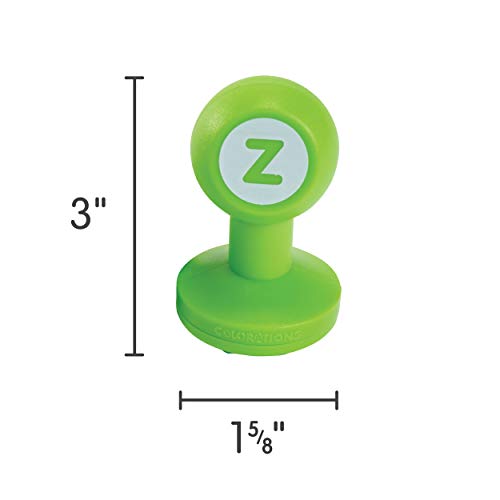 Colorations Alphabet Dough Stampers Set, Lowercase Letters, 26 Letter Stamps for Toddlers & Preschool Kids, Learn ABC & Spelling, Play Dough Creative Colorations