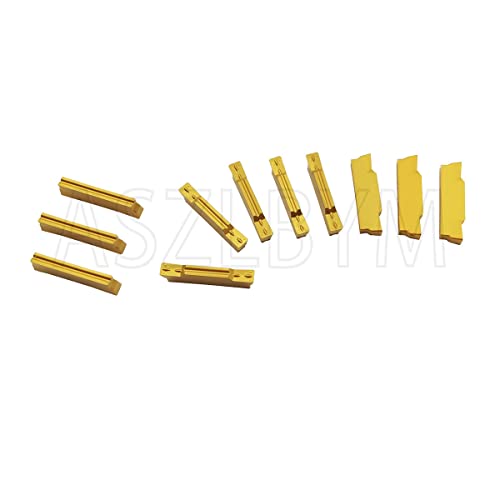 ASZLBYM Lathe Grooving Tool Holder Grooving Cut-Off Tool Holder MGEHR1616-3 With 11pcs MGMN300-M Indexable Carbide Grooving Inserts ASZLBYM