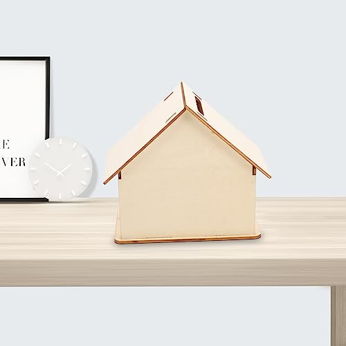 Zerodeko 5pcs Small House Coin Bank Piggy Bank Toy Small House Money Jar House Craft Kit Unfinished Craft House DIY Coin Bank Bulk Kids Toys Doddle Zerodeko