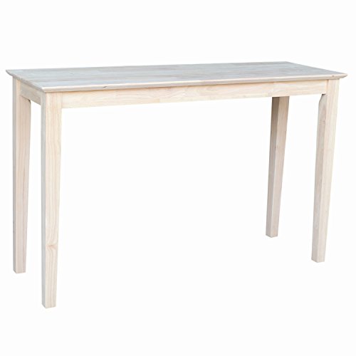 International Concepts Shaker Sofa Table, Unfinished IC International Concepts