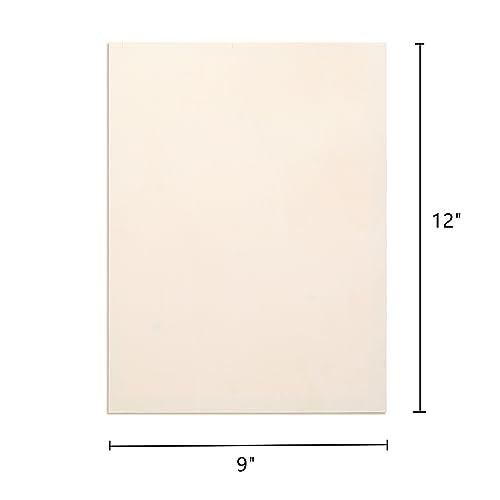 Frcctre 6 Pack 9 x 12 Inch Wood Canvas Panels, Unfinished Wooden Canvas Boards Wood Cradled Painting Panel Boards for Pouring, Art, DIY Crafts, Frcctre