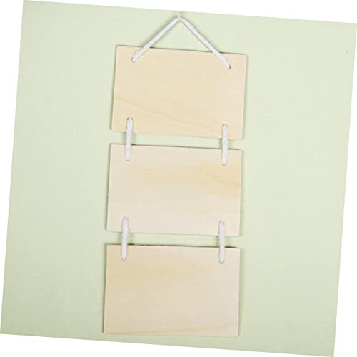 MAGICLULU 3pcs Drawing Board Unfinished Wooden Board Graffiti Wood Sign Engraving Wooden Plaques DIY Wood Pallet Sign DIY Banner Kids Handmade MAGICLULU