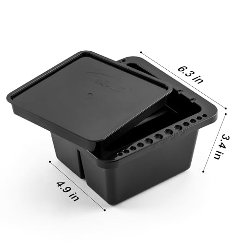 MyLifeUNIT Paint Brush Cleaner, Paint Brush Holder and Organizers for Acrylic, Watercolor, and Water-Based Paints (Black) MyLifeUNIT