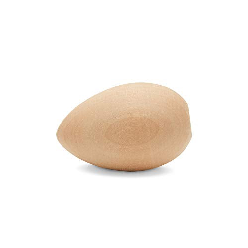 30 Smooth Standable Wooden Easter Eggs to Paint, Quality Small Wooden Eggs for Crafts, Wooden Easter Eggs Paint 2 in, by Woodpeckers Woodpeckers