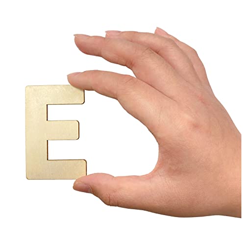 182 Pieces 2-1/2 Inch (2.5") Wooden Letters Craft Wood Letter Unfinished Alphabets with Extras Wall Decor Cregugua