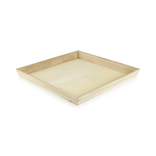 PacknWood Noah31 Rectangular Wooden Tray (Case of 10) - Large Charcuterie Board Set - Decorative Wooden Serving Trays for Party | Wood Tray for PacknWood
