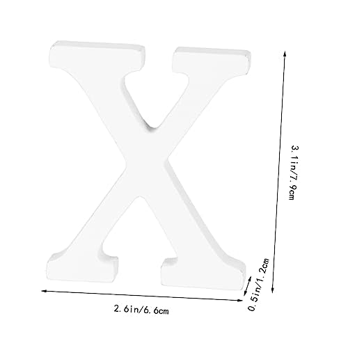 ABOOFAN Unfinished Wood Letter DIY Block Words Sign Alphabet Letters Ornaments Wooden Name Letter Wood Blocks Birthday Table Sign DIY Wooden Alphabet ABOOFAN